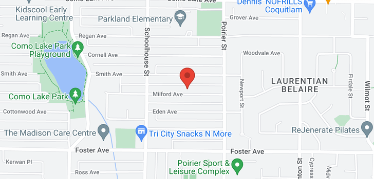 map of 1645 MILFORD AVENUE